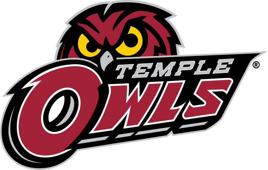 Temple Owls 2017-2020 Primary Logo diy iron on heat transfer